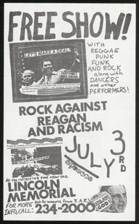 ROCK AGAINST RACISM w/ Double-O, Fear, Necros, Void, Type-O at Lincoln Memorial