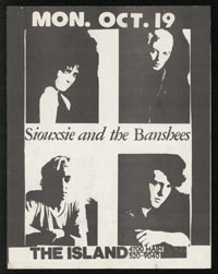 SIOUXSIE & THE BANSHEES at The Island