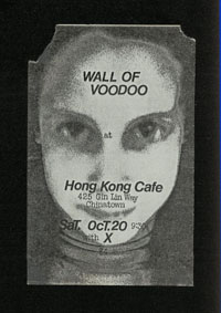 WALL OF VOODOO w/ X at Hong Kong Cafe