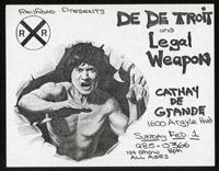 DE DE TROIT w/ Legal Weapon at Cathay de Grande