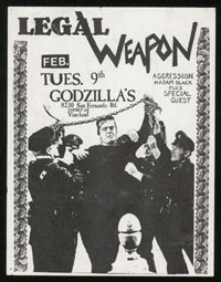 LEGAL WEAPON w/ Aggression (sic), Madam Black at Godzilla's