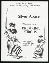 SILVER ABUSE w/ Breaking Circus at Cubby Bear
