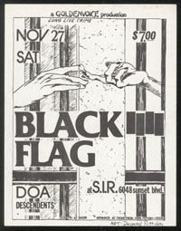1982 ~ BLACK FLAG atS.I.R. (LA)