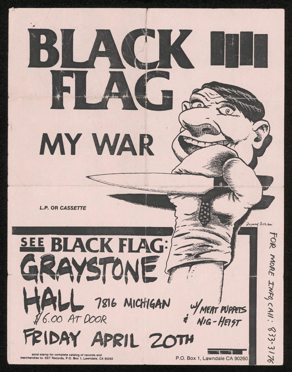 1984 ~ BLACK FLAG at Graystone Hall (MI)